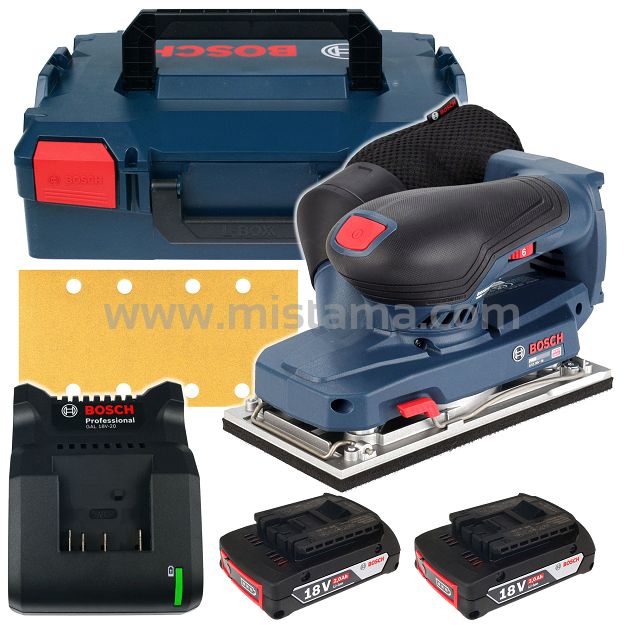 Szlifierka oscylacyjna GSS 18V-18 BOSCH 2x2,0Ah L-BOXX