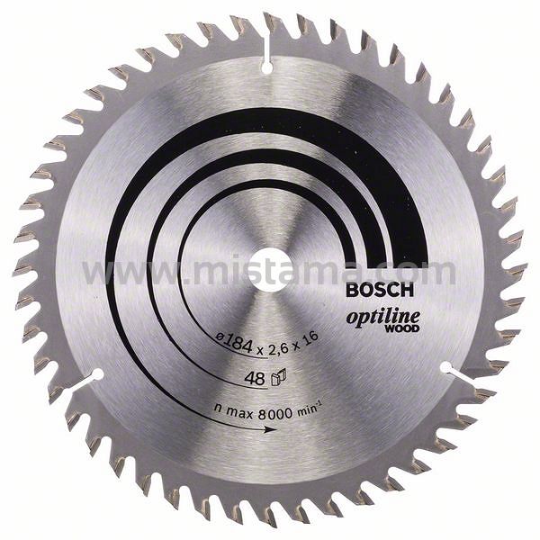 Tarcza pilarska 184/16mm Optiline Wood BOSCH (48 zębów)