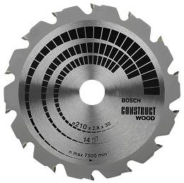 Tarcza pilarska 210/30mm Construct Wood BOSCH (14 zębów)