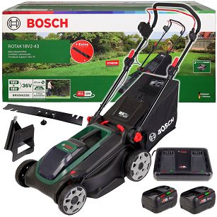 Kosiarka akumulatorowa 2x18V (36V) ROTAK 18V2-43 BOSCH 2x4,0Ah