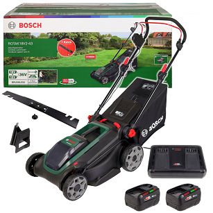 Kosiarka akumulatorowa 2x18V (36V) Rotak 18V2-43 BOSCH 2x4,0Ah
