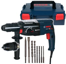 Młotowiertarka GBH 2-28 F BOSCH L-BOXX + 8 wierteł i dłut