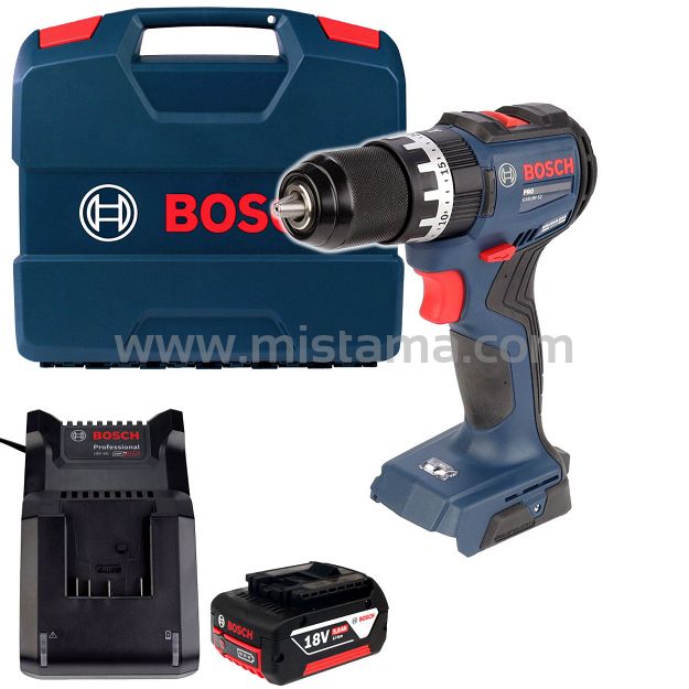 Wkrętarka z udarem 52Nm GSB 18V-52 BOSCH 1x5,0Ah + walizka