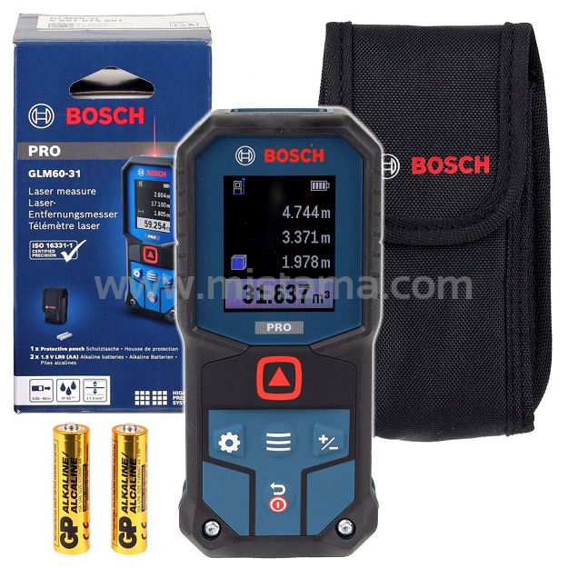 Dalmierz laserowy GLM 60-31 BOSCH zasięg 60 metrów