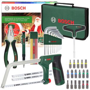 Zestaw 41PC bitów i narzędzi ręcznych BOSCH + kalendarz adwentowy