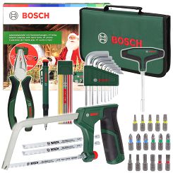 Zestaw 41 bitów i narzędzi ręcznych BOSCH w etui + kalendarz adwentowy