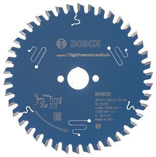 Tarcza pilarska 140/20mm Expert for High Pressure Laminate BOSCH (42 zęby)
