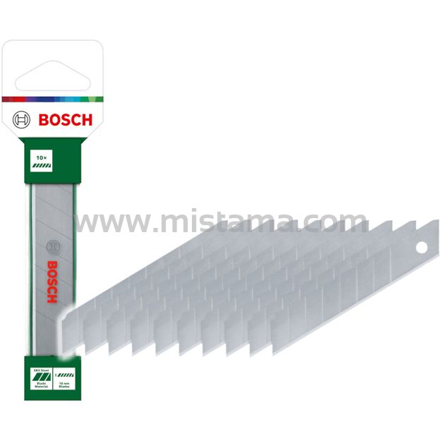 Tapeciak nożyk ostrze łamane  SK5 BOSCH w etui zestaw 10 sztuk