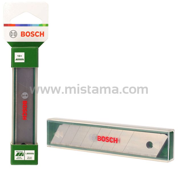 Tapeciak nożyk ostrze łamane  SK5 BOSCH w etui zestaw 10 sztuk