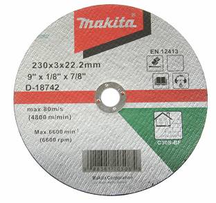 Tarcza korundowa 230/2,5mm MAKITA (do cięcia betonu) WYPRZEDAŻ!