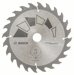 Tarcza pilarska 160/20mm Standard BOSCH (24 zęby)