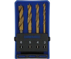 Zestaw 4 wierteł tytanowych do drewna 636 DREMEL 