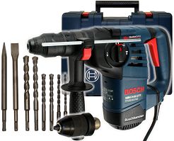 Młotowiertarka GBH 3-28 DFR BOSCH + walizka + 8 wierteł i dłut