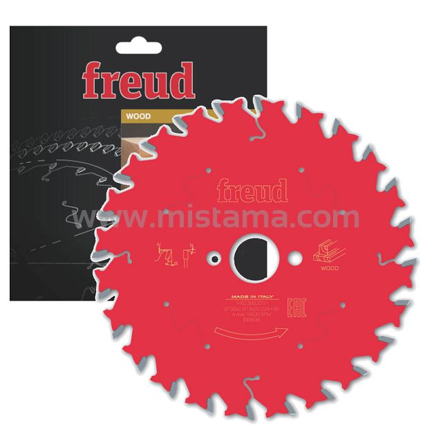 Piła widiowa 130/20 mm, 24 zęby FREUD do drewna, MDF