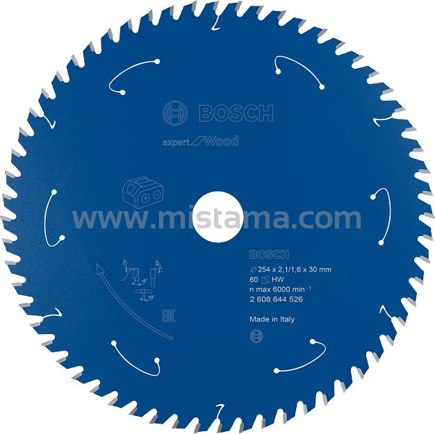 Tarcza pilarska 254/30mm Expert for Wood BOSCH (60 zębów) do pilarek aku