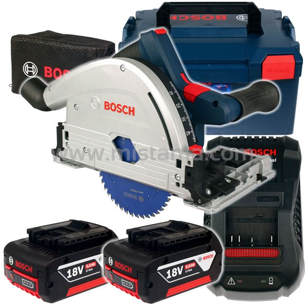 Zagłębiarka GKT 18V-52 GC BOSCH 2x5,0Ah L-BOXX