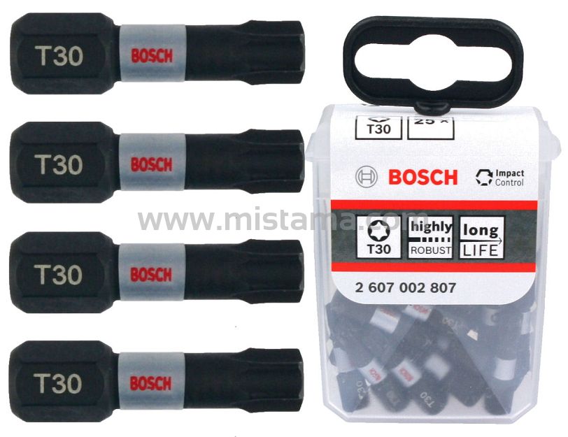 Zestaw 25 bitów TORX 30 Impact Control BOSCH