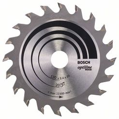 Tarcza pilarska 130/20mm Optiline Wood BOSCH (20 zębów)
