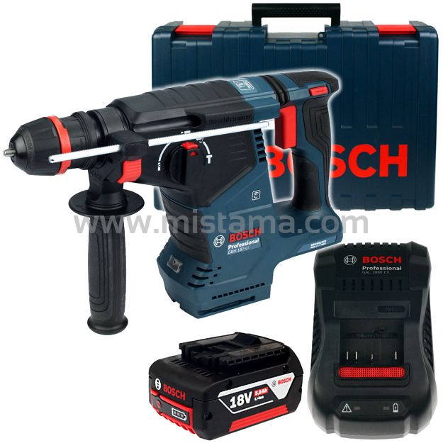 Młotowiertarka GBH 187-LI ONE CHUCK BOSCH 1x5,0Ah + walizka