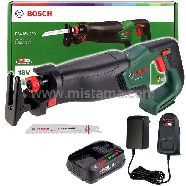 Piła szablasta PSA 18V-200 BOSCH 1x2,5Ah