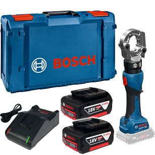 Praska zaciskarka do kabli 300 mm2 60kN GPH 18V-60 BOSCH 2x5,0Ah