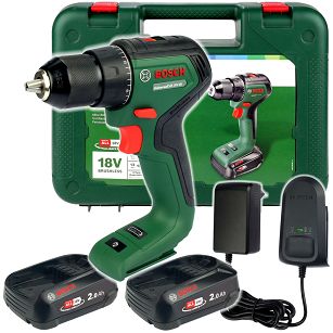 Wkrętarka 60Nm UniversalDrill 18V-60 BOSCH 2x2,0Ah + walizka