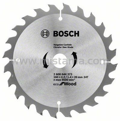 Tarcza pilarska 160/20mm Eco for Wood BOSCH (24 zęby)