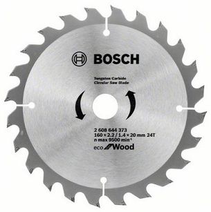 Tarcza pilarska 160/20mm Eco for Wood BOSCH (24 zęby)