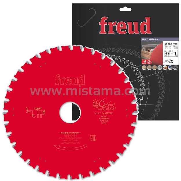 Piła tarcza widiowa 184/30 mm 36 ZĘBÓW FR11M001H FREUD MultiMaterial