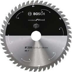 Tarcza pilarska 216/30mm Standard for Wood BOSCH (48 zębów) do pilarek aku