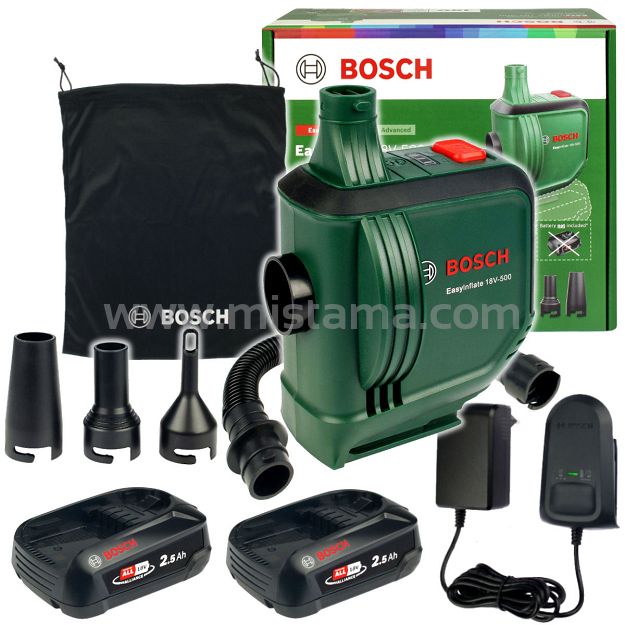 Pompka kompresor EASYINFLATE 18V-500 BOSCH 2x2,5Ah