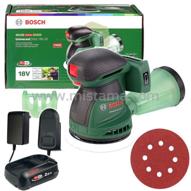 Szlifierka mimośrodowa UniversalOrbit 18V-20 BOSCH 1x2,5Ah