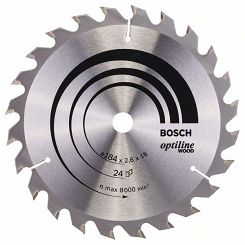 Tarcza pilarska 184/16mm Optiline Wood BOSCH (24 zęby)