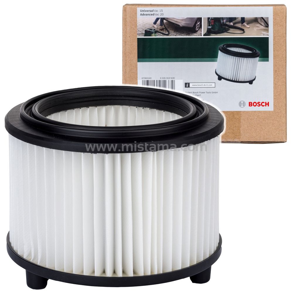 Filtre Plissé De Rechange Pour Aspirateur Bosch AdvancedVac 20 & UniversalVac 15