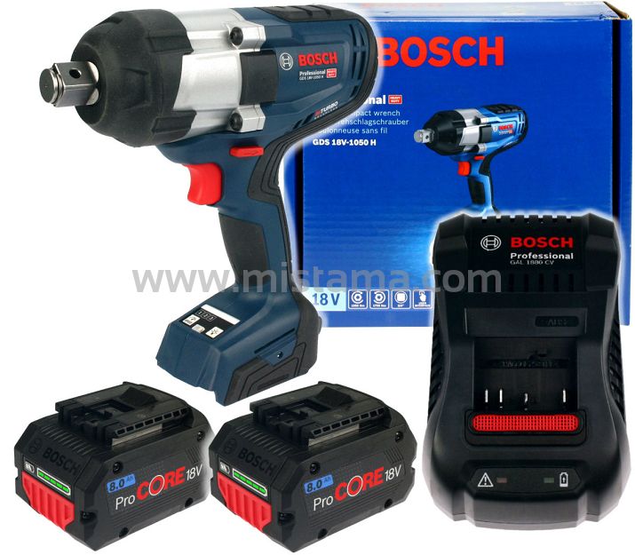 Klucz udarowy GDS 18V-1050 H BOSCH BITURBO 2x8,0Ah