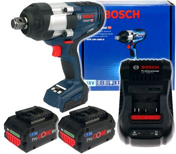 Klucz udarowy GDS 18V-1050 H BOSCH BITURBO 2x8,0Ah