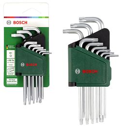 Zestaw 9 kluczy torx TX BOSCH + etui
