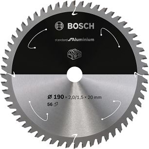 Tarcza pilarska 190/20mm Standard for Aluminium BOSCH (56 zębów) do pilarek aku