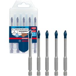 Zestaw 5 wierteł (5mm) do ceramiki i dachówki HEX-9 BOSCH EXPERT