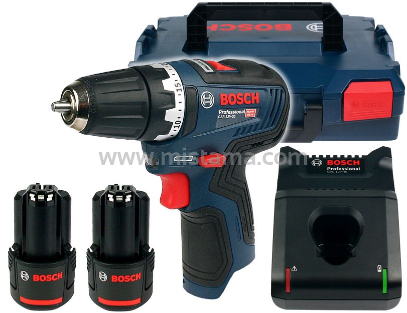 Wkrętarka GSR 12V-35 BOSCH 2x3,0Ah L-BOXX