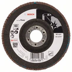 Tarcza listkowa X581 do stali nierdzewnej 125mm GR.60 BOSCH (wypukła)