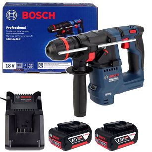 Akumulatorowy młot GBH 18V-18 X One Chuck BOSCH 2x4,0Ah