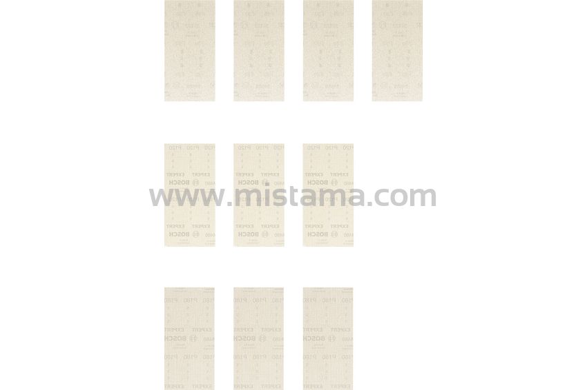 Zestaw 10 siatek ściernych na rzep 93x186mm BOSCH EXPERT