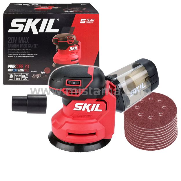 Szlifierka mimośrodowa 125mm 20V 3751 SKIL BEZSZCZOTKOWA (korpus)