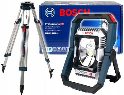 Lampa akumulatorowa GLI 18V-2200 C BOSCH + statyw