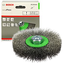 Szczotka druciana tarczowa 115mm BOSCH (gwint M14)