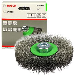 Szczotka druciana tarczowa 115mm BOSCH (gwint M14)
