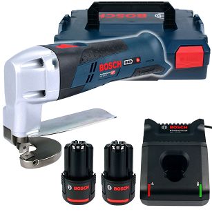 Nożyce do blachy GSC 12V-13 BOSCH 2x3,0Ah L-BOXX