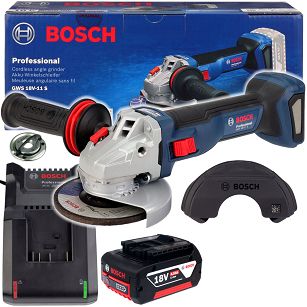 Szlifierka kątowa z regulacją obrotów GWS 18V-11 S BOSCH 1x4,0Ah