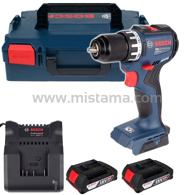 Wkrętarka 52Nm GSR 18V-52 BOSCH 2x2,0Ah L-BOXX